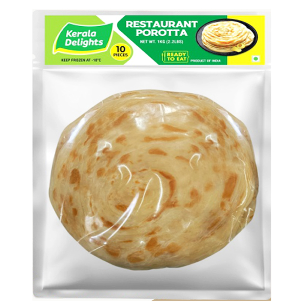 Kerala Delights Restaurant Porotta 1kg (10pc) Frozen